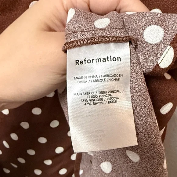 Reformation Mochi Polka Dot Mini Dress - Picture 7 of 16